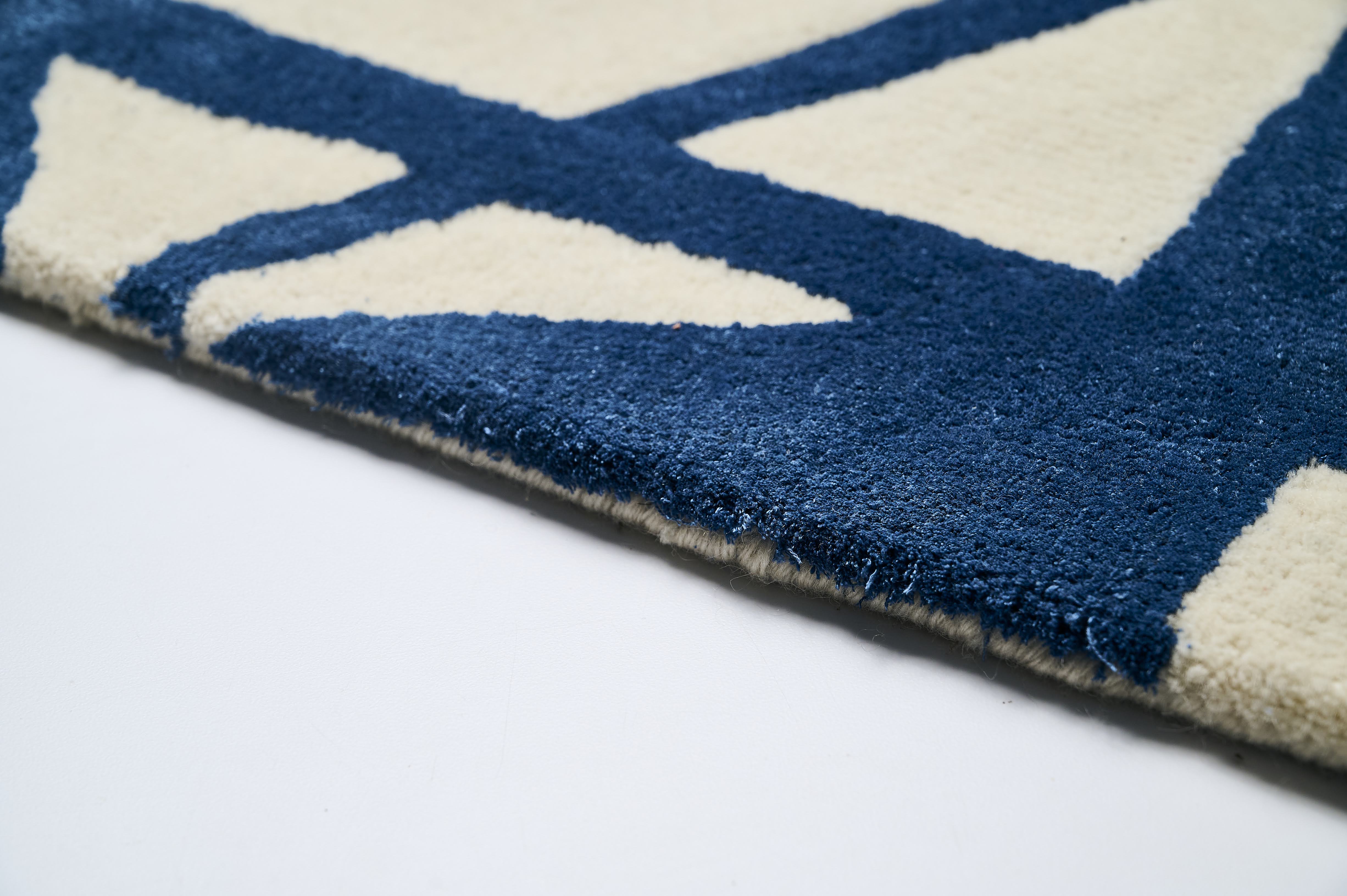 Cross Roads (White & Blue)