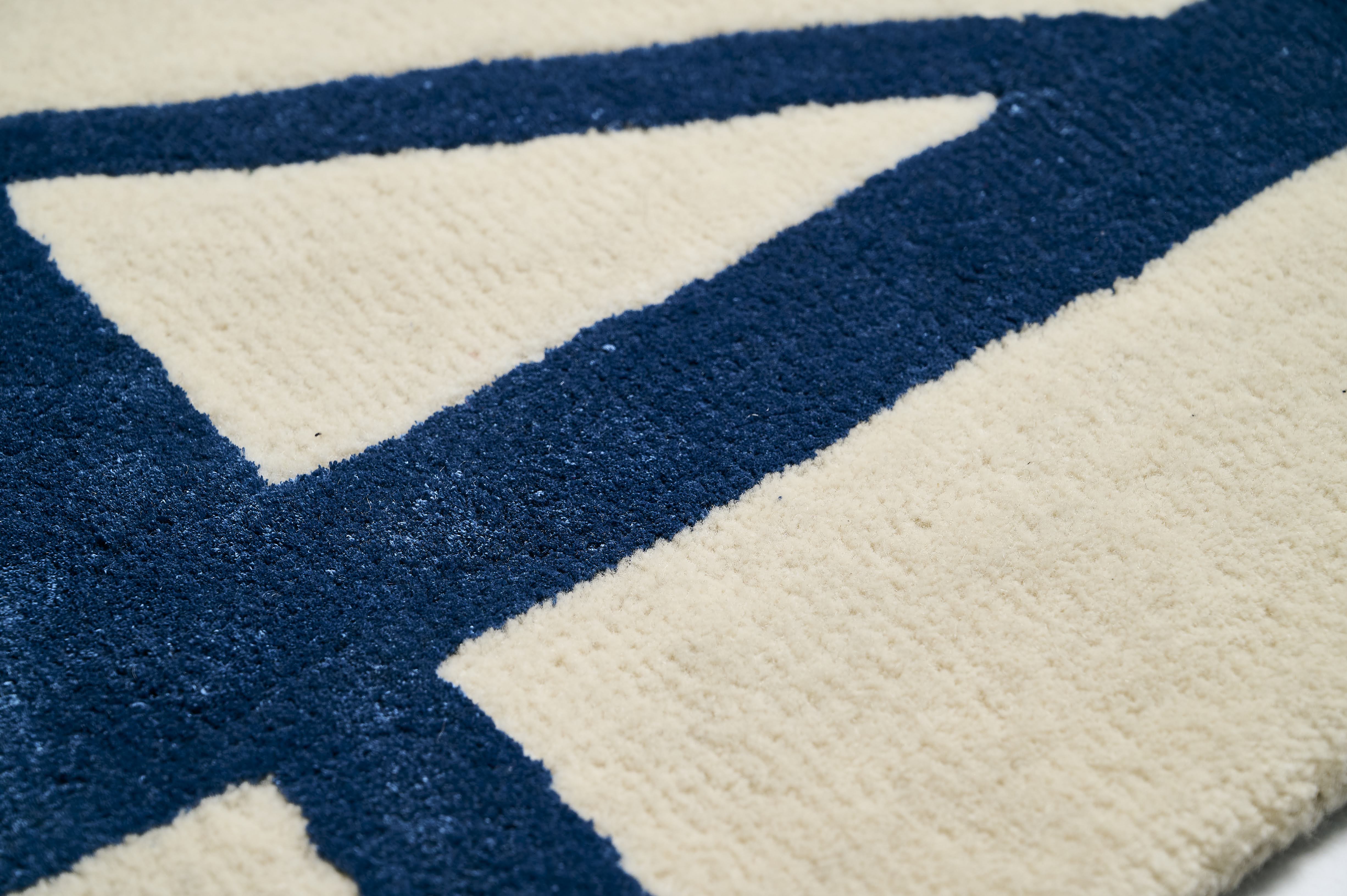 Cross Roads (White & Blue)