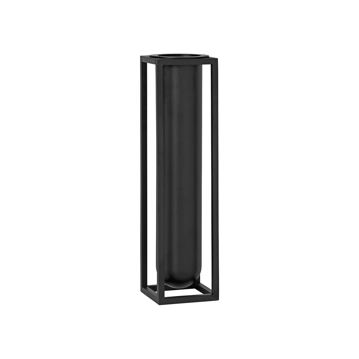 Kubus vase Flora - Black