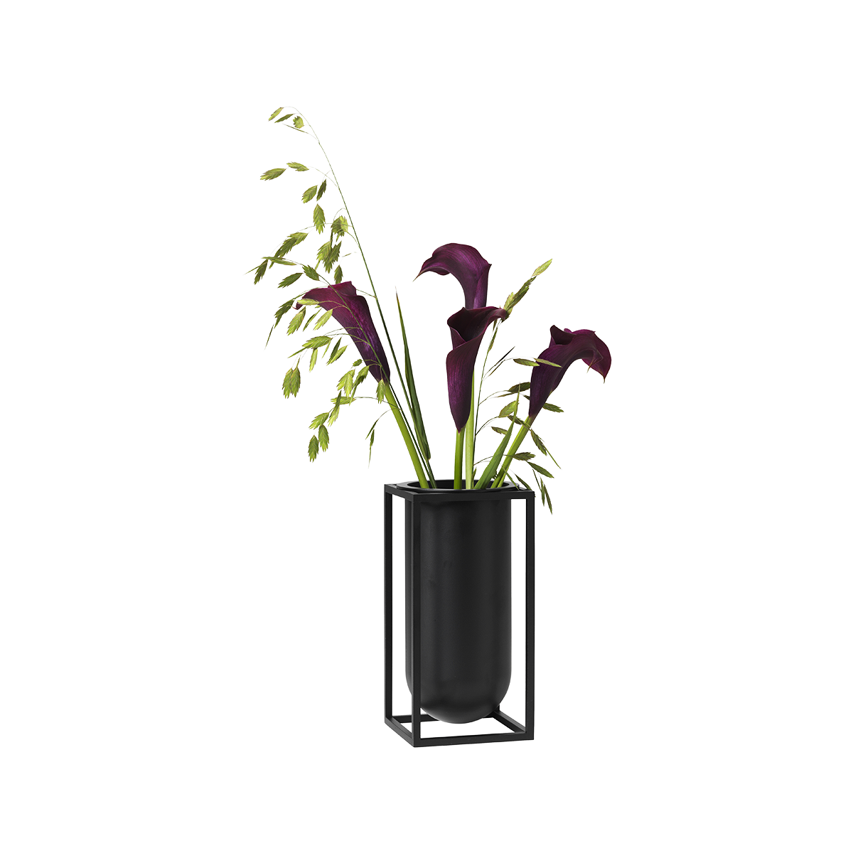Kubus vase Lily - Black