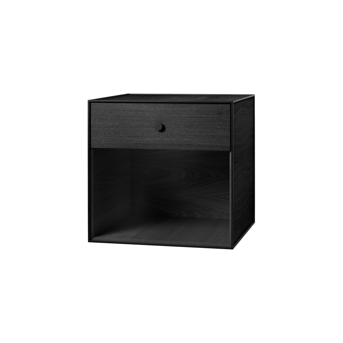 Frame 49 - 17x19x19/ Black Stained Ash/ With 1 Drawer