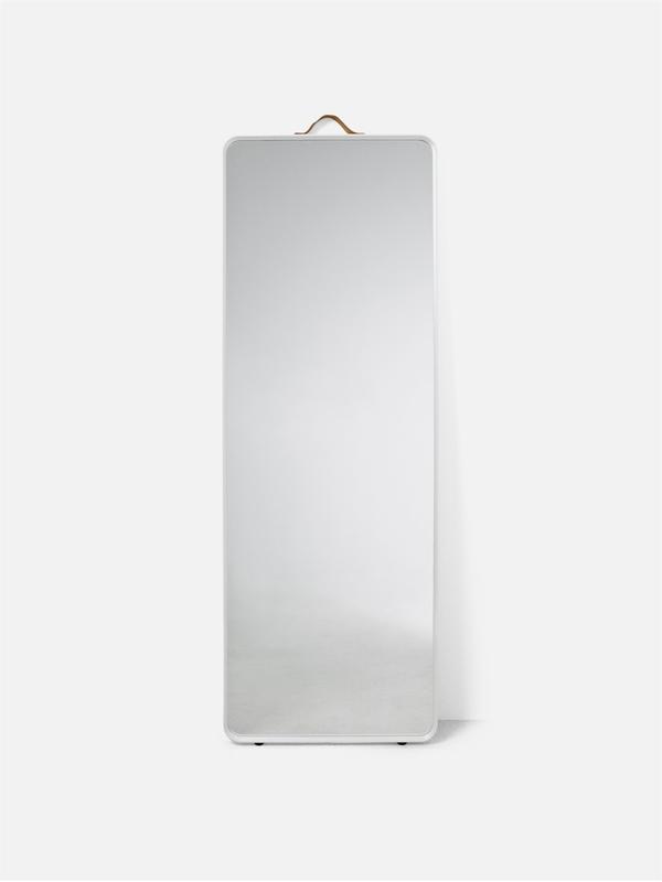 Bath Floor Mirror, Rectangular - White