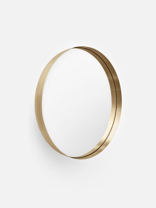 Darkly Mirror, Large, Brass