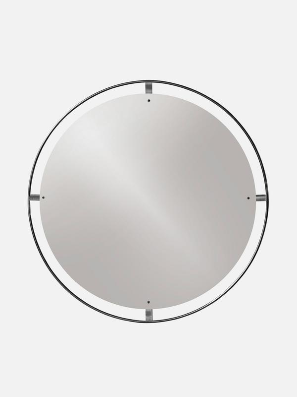 Nimbus Mirror, Round - Bronzed Brass