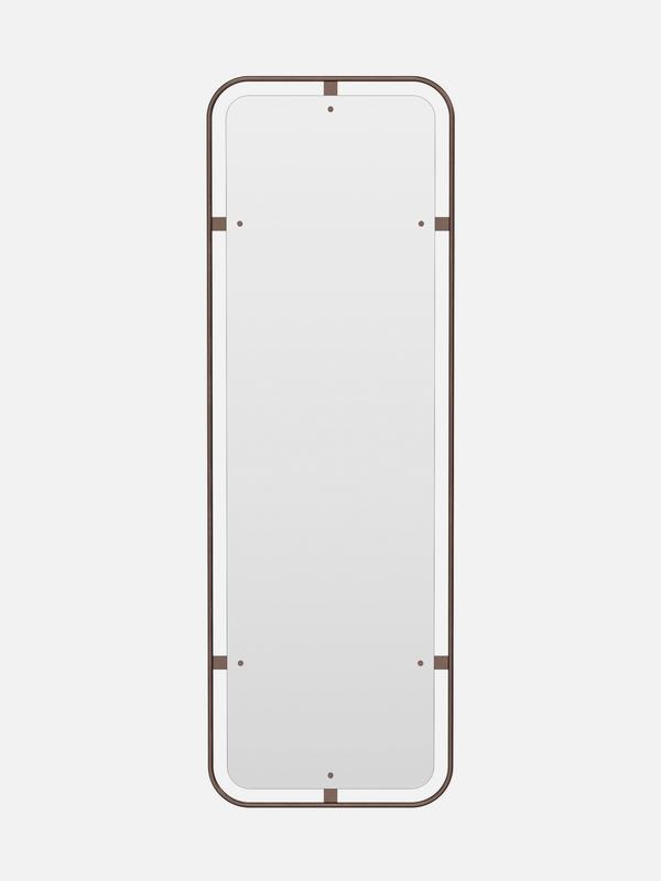 Nimbus Mirror, Rectangular - Bronzed Brass