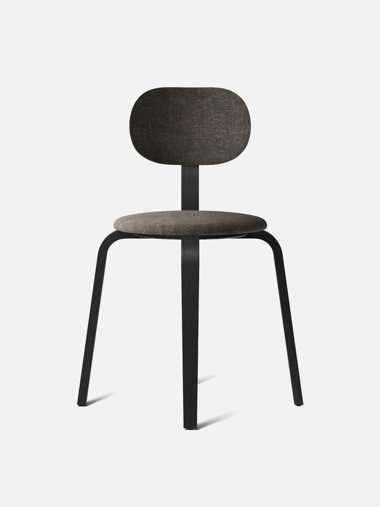 Afteroom Plus, Wooden Base Dining Chair, Upholstered
