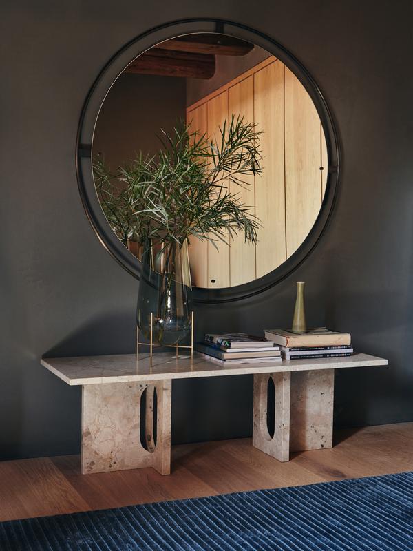 Nimbus Mirror, Round - Bronzed Brass