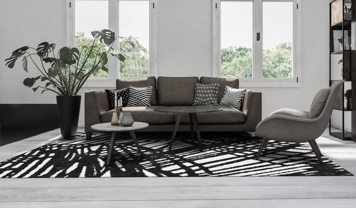 Palm Leaf (White & Black)