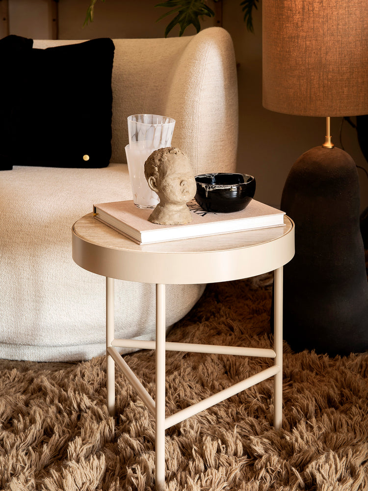 Travertine Table - Cashmere