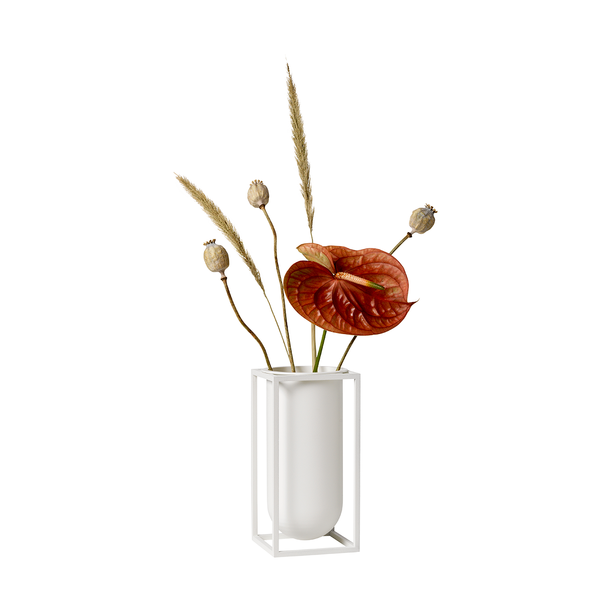 Kubus vase Lily - White