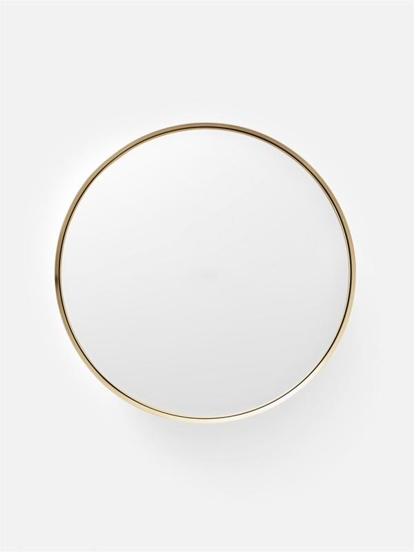 Darkly Mirror, Large, Brass