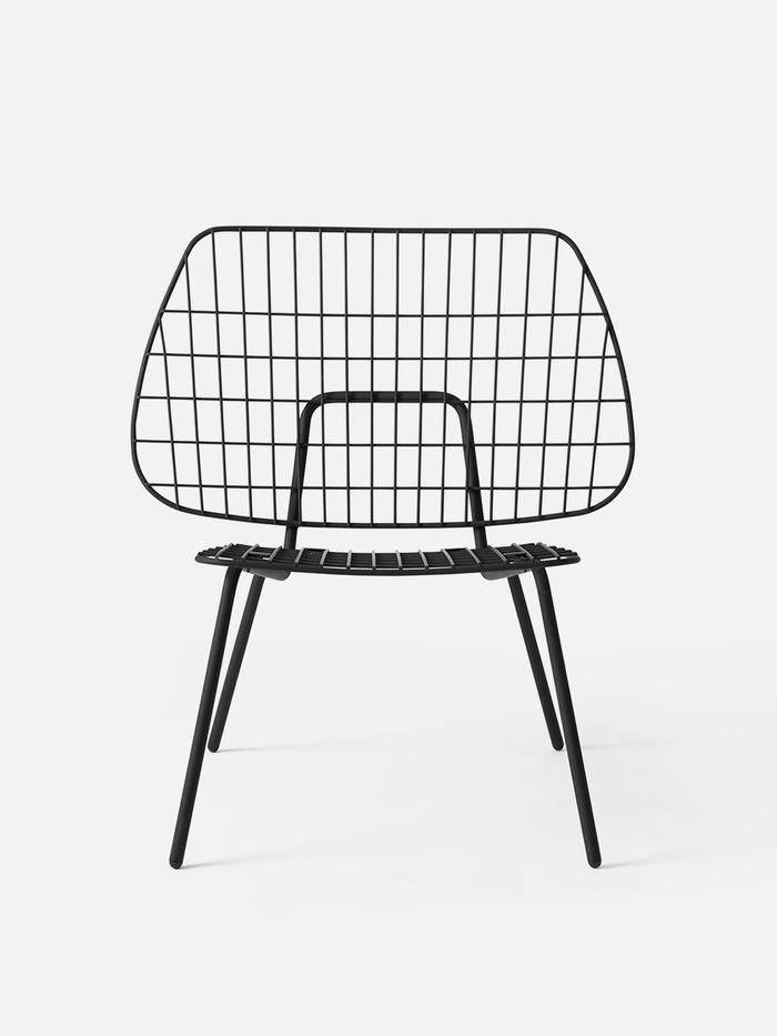 Studio WM String Lounge Chair, 2-Pack -Black