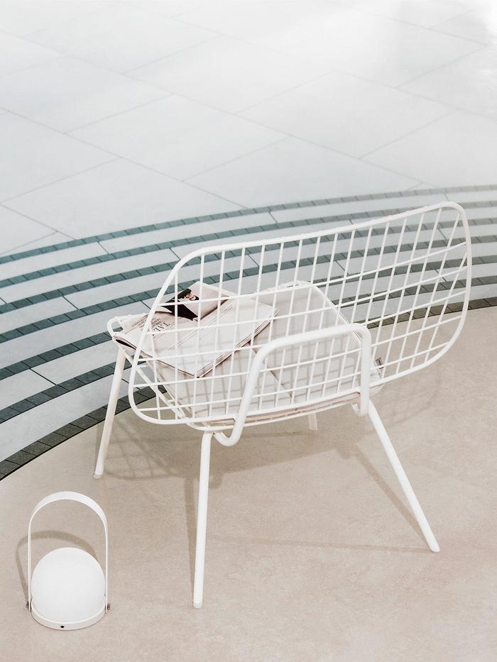 Studio WM String Lounge Chair, 2-Pack -White