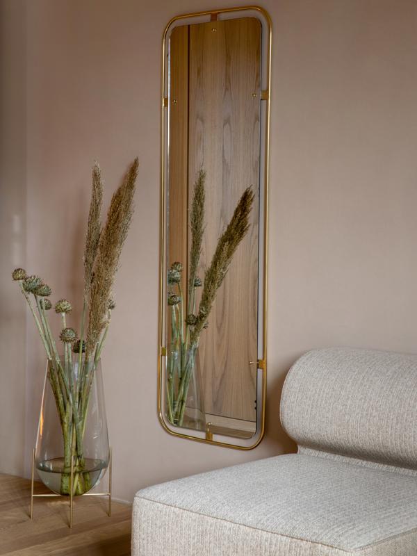 Nimbus Mirror, Rectangular - Polished Brass