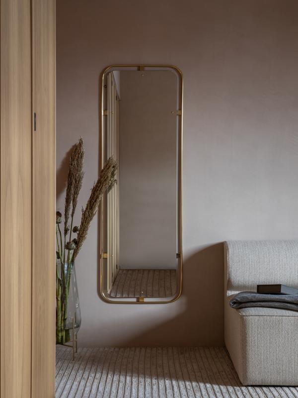 Nimbus Mirror, Rectangular - Polished Brass