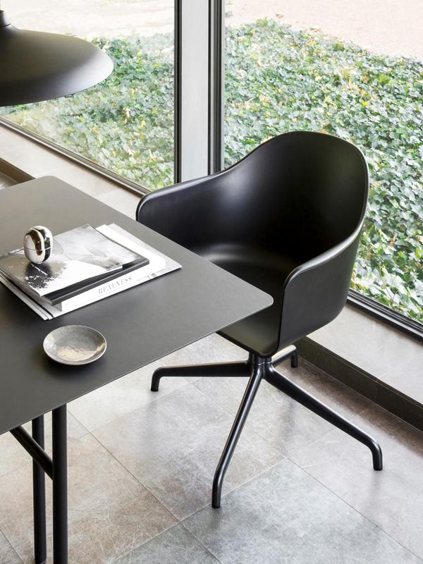 Harbour Arm Chair, Hard Shell - Black