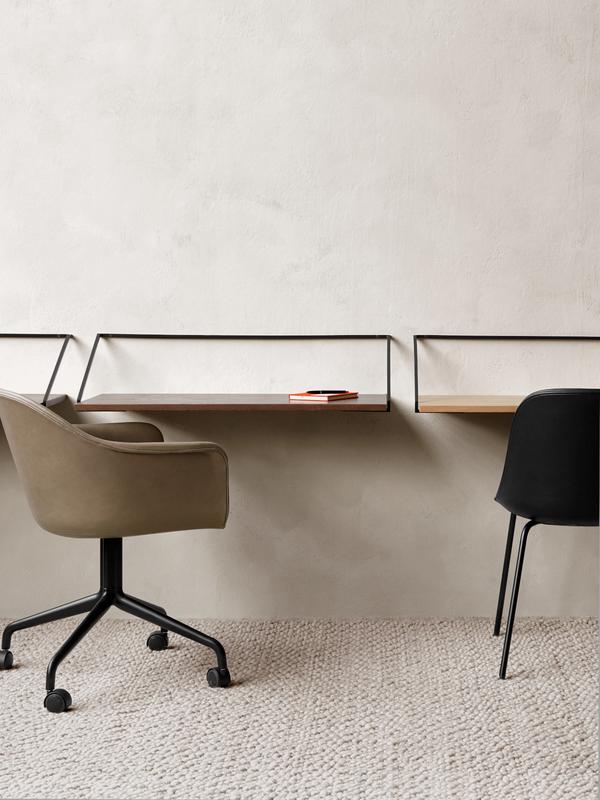 Rail Desk - Dark Stained Oak