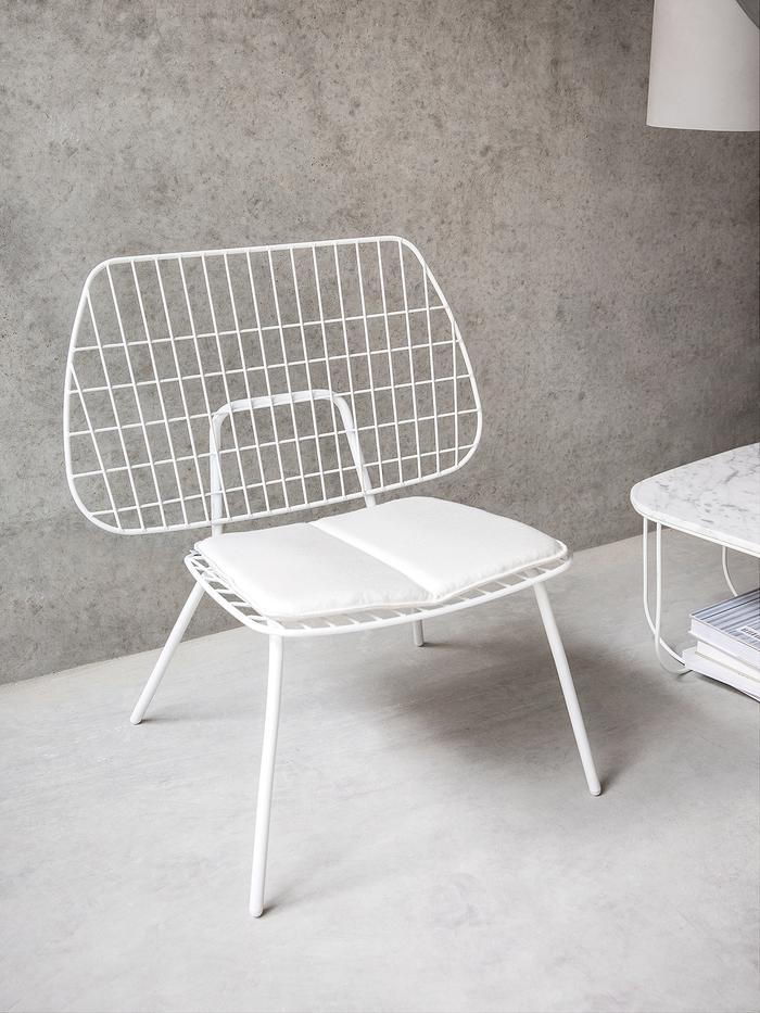 Studio WM String Lounge Chair, 2-Pack -White